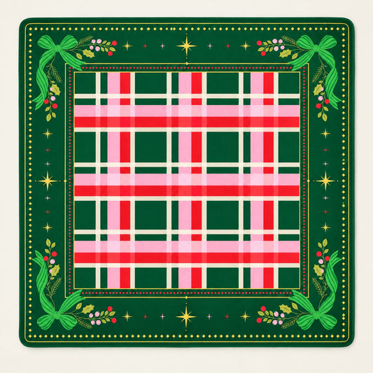 Christmas Classic Mahjong Mat, laid flat