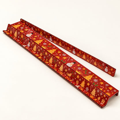 Christmas Mahjong Racks & Pushers, Set of 4, Red, single rack with pusher