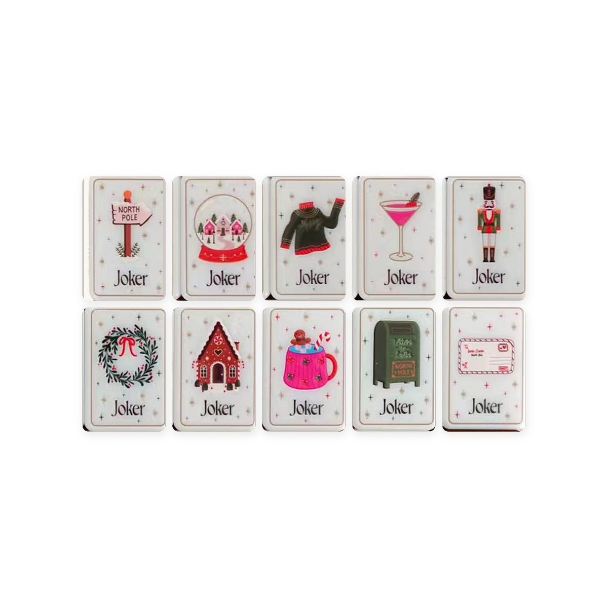 Cinnamon Noel American Mahjong Set, the jokers