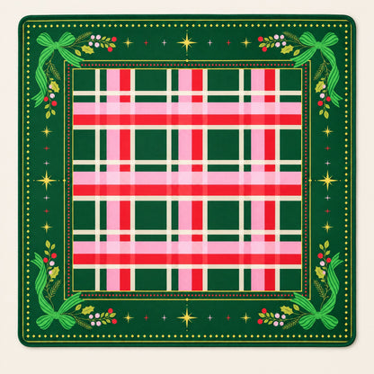 Cinnamon Noel Mahjong Mat, laid flat