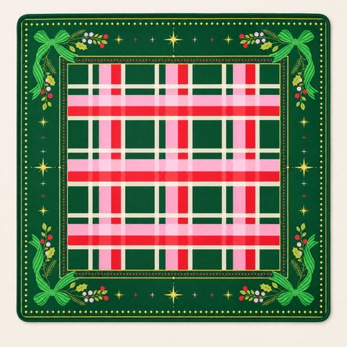 Cinnamon Noel Mahjong Mat, laid flat