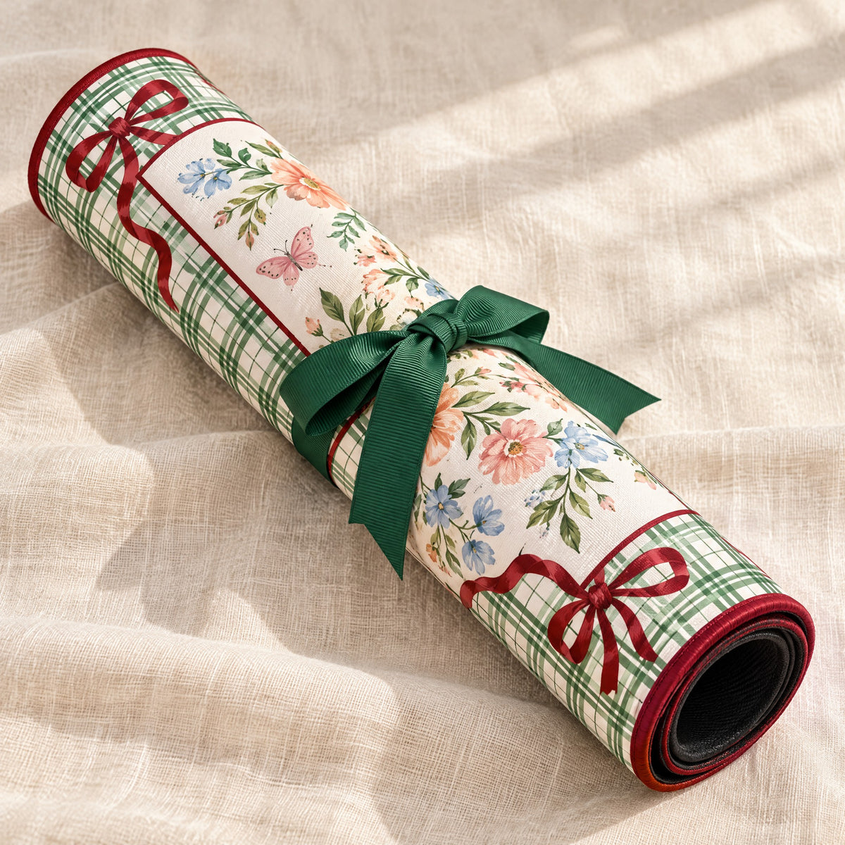 Classic Ivory Mahjong Mat, rolled up