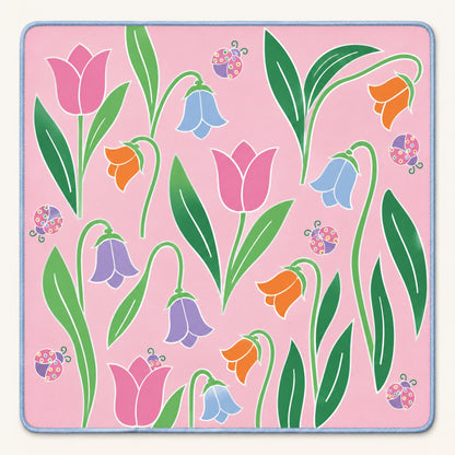 Cornflower Mahjong Mat, laid flat