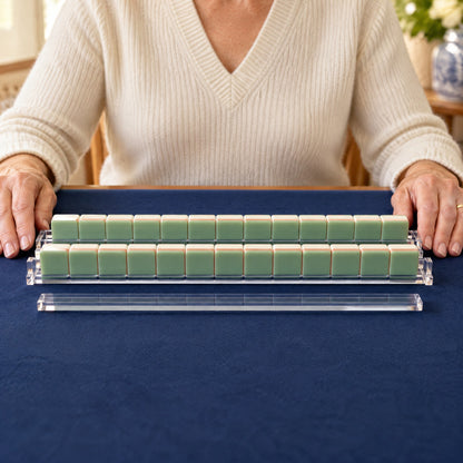 Double-Tier Mahjong Racks & Pushers, Set of 4, in play