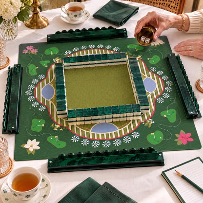 Emerald Classic American Mahjong Set, a game in progress