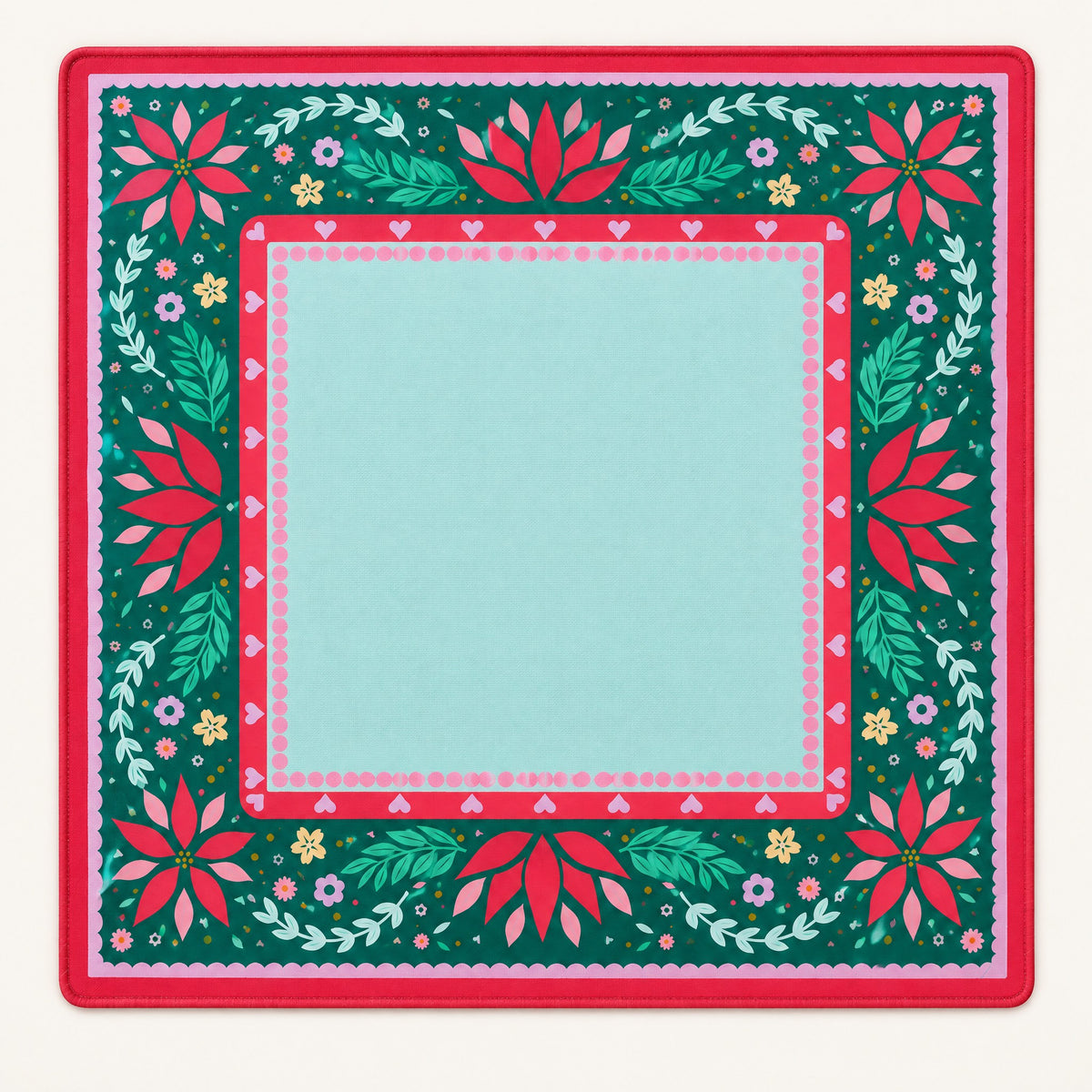Forest Nutcracker Mahjong Mat, laid flat