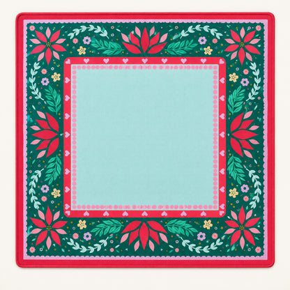 Forest Nutcracker Mahjong Mat, laid flat