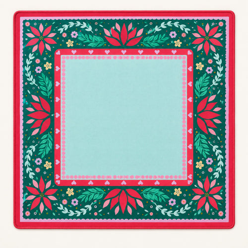 Forest Nutcracker Mahjong Mat, laid flat