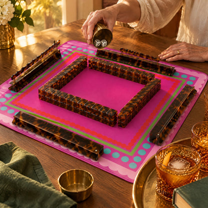 Honey Tortoise American Mahjong Set, a game in progress