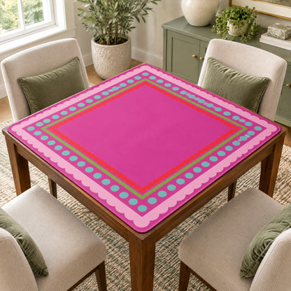 Honey Tortoise Mahjong Mat, on a card table