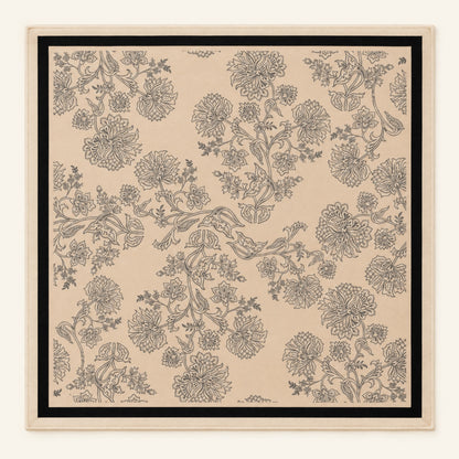 Plum Tortoise Mahjong Mat, laid flat
