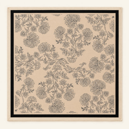 Plum Tortoise Mahjong Mat, laid flat